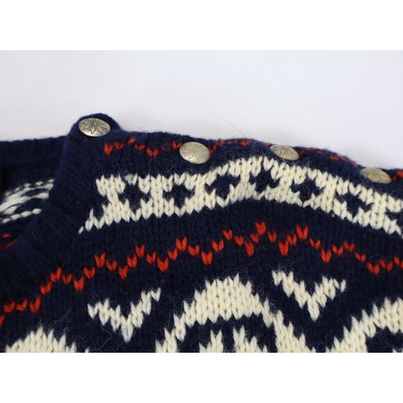 Polo Ralph Lauren Mens Fair Isle Hand Knit Wool Crewneck Sweater Size XXL - Picture 3 of 6